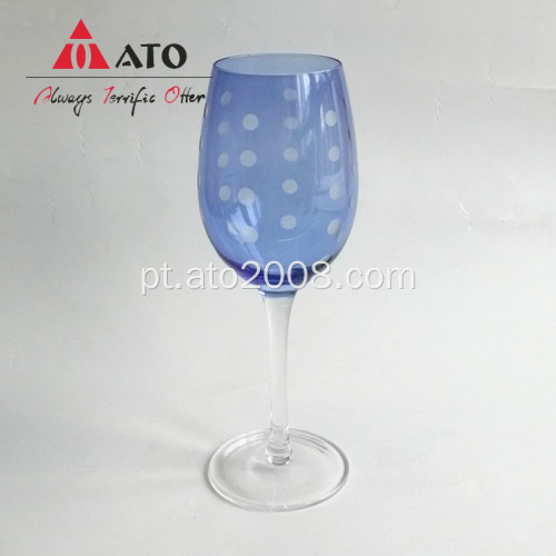 Ato Clear White Wine Goblet com cor de spray